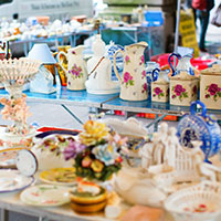 Let students sell crafts or unwanted items at a flea market school fundraiser.