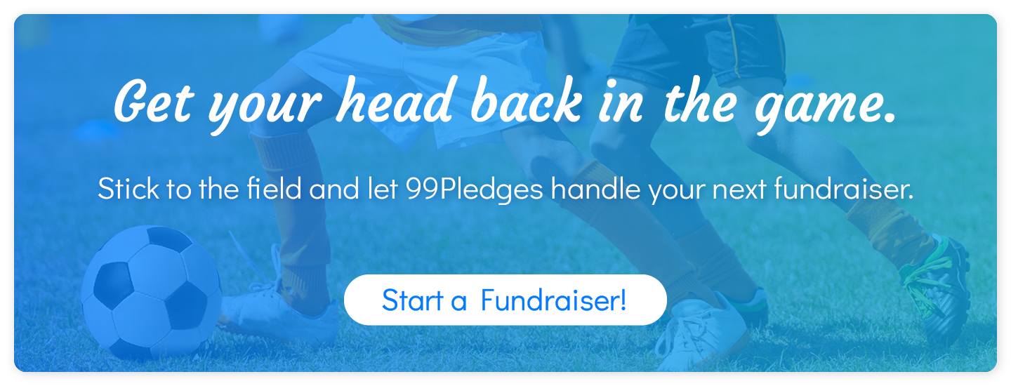 By working with 99Pledges and using our sports fundraising ideas, you can spend more time out on the field.