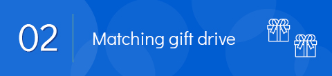 Hold a matching gift drive to maximize the revenue of your next online school fundraiser.