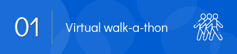 A walk-a-thon can be held virtually as a social distancing fundraiser for schools.