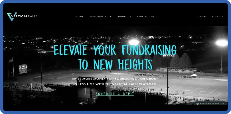 The Vertical Raise homepage