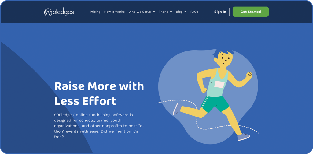 99pledges homepage